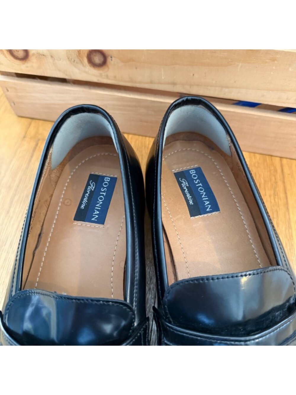 Bostonian Florentine Size 10 M Black Leather Kiltie Tassel Loafers Dress Shoes - Picture 5 of 16